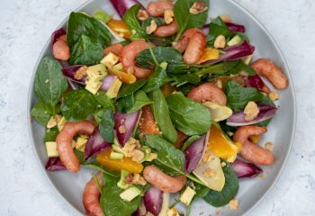 Vegan Shrimp & Endive, Radicchio Salad